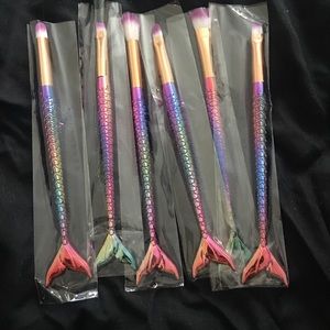 NWT Rainbow Mermaid Eye Makeup Brushes 🧜🏼‍♀️